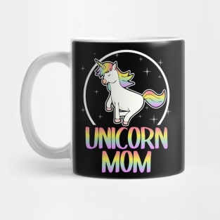 Unicorn Mom Sweet Retro Colorful Gift Party Rainbow Mug